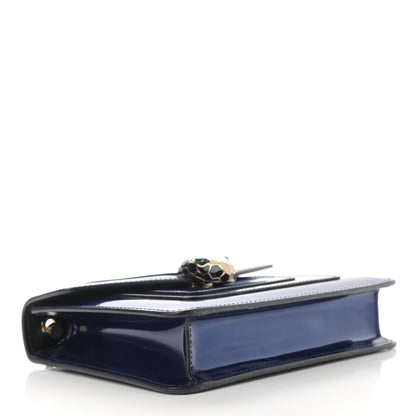 Bulgari Patent Serpenti Forever Crossbody Blue 4 of 10
