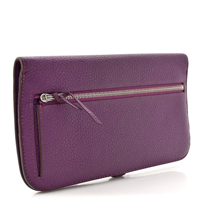 Hermes Togo Dogon Recto Verso Wallet Violet 3 of 14