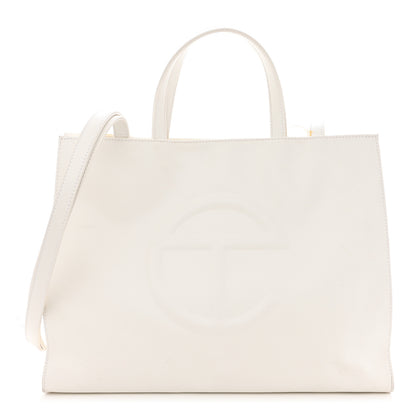 Telfar Vegan Leather Medium Shopping Bag White 1 of 15