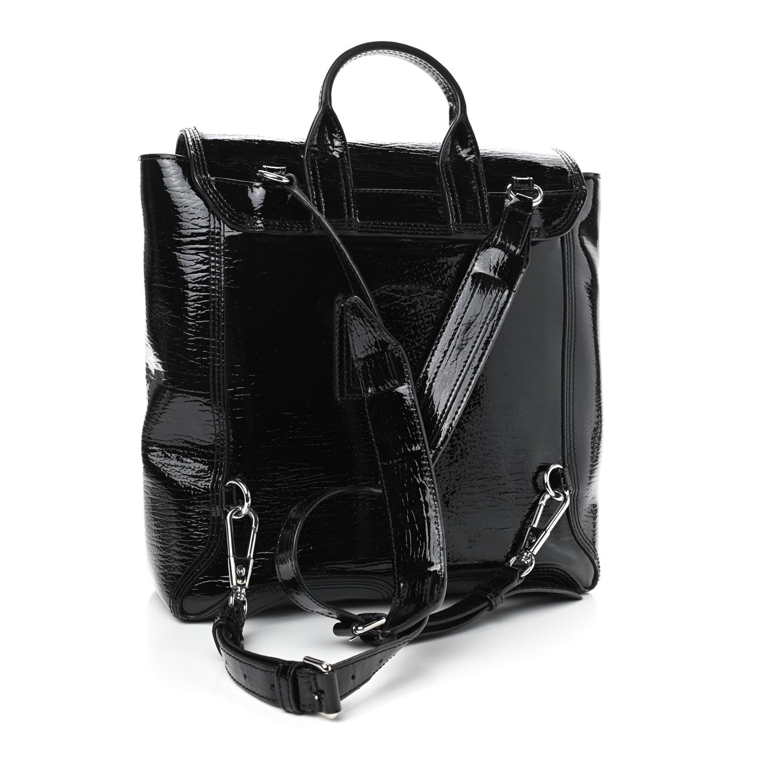 3.1 Phillip Lim Patent Pashli Backpack Black 2 of 8