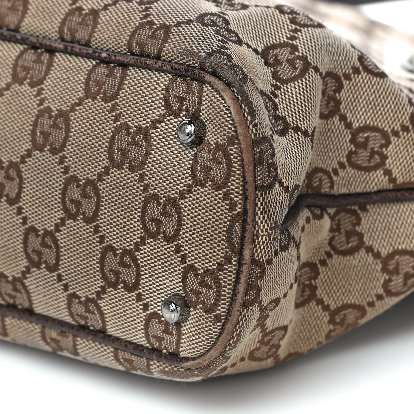 Monogram Signature Tote Dark Brown