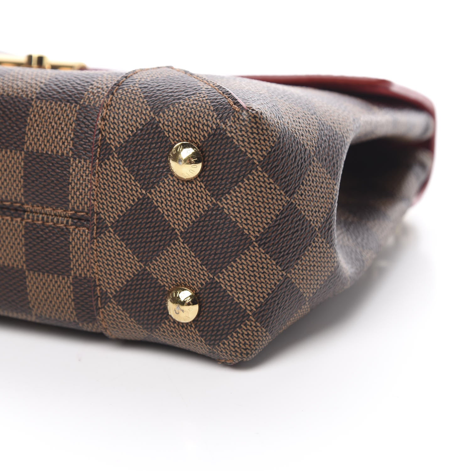 Louis Vuitton Damier Ebene Caissa Clutch Cherry 11 of 11