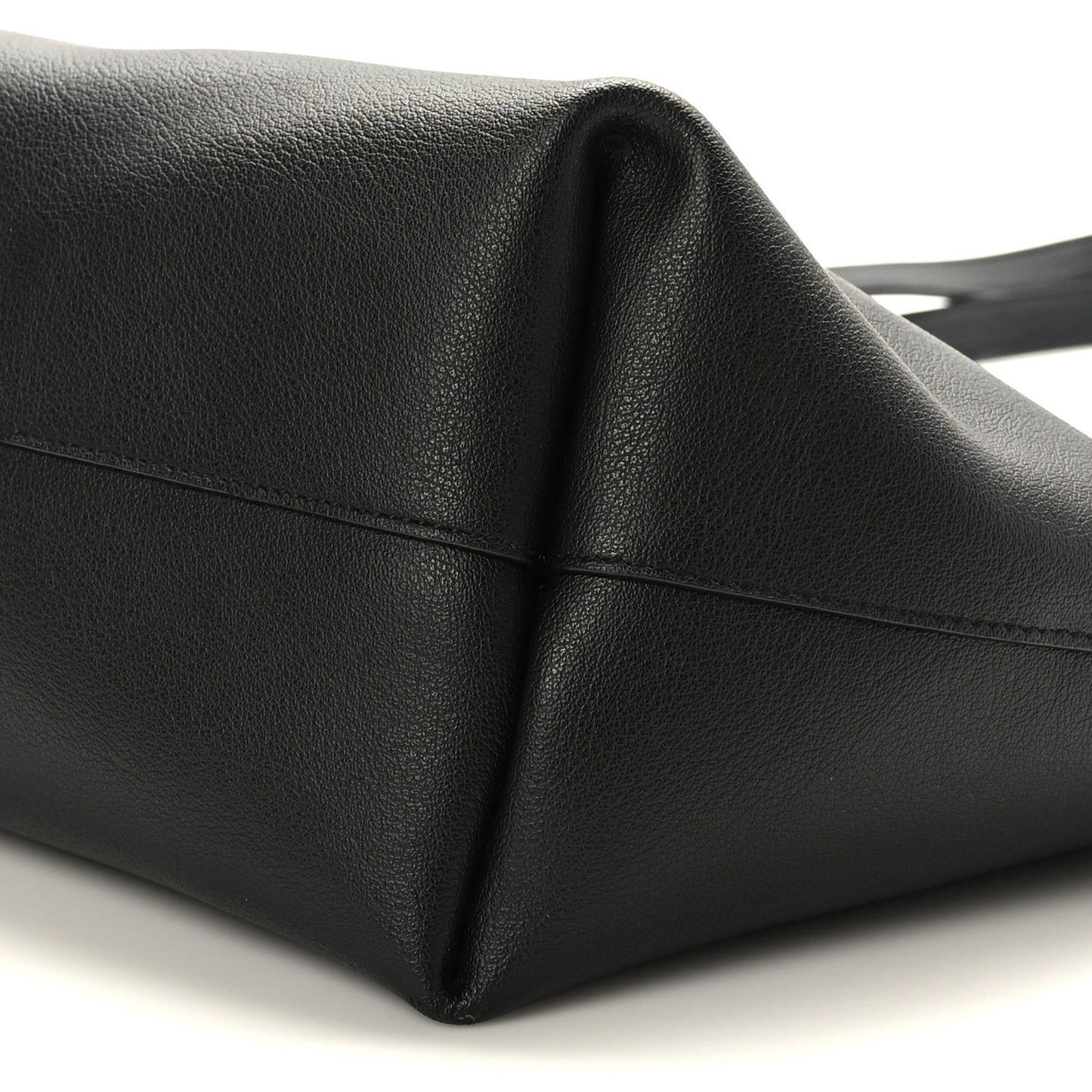 Calfskin Large Shopping Tote Black