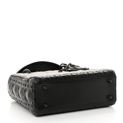 Christian Dior Calfskin Cannage Diamond Small My ABCDior Lady Dior Black 4 of 13