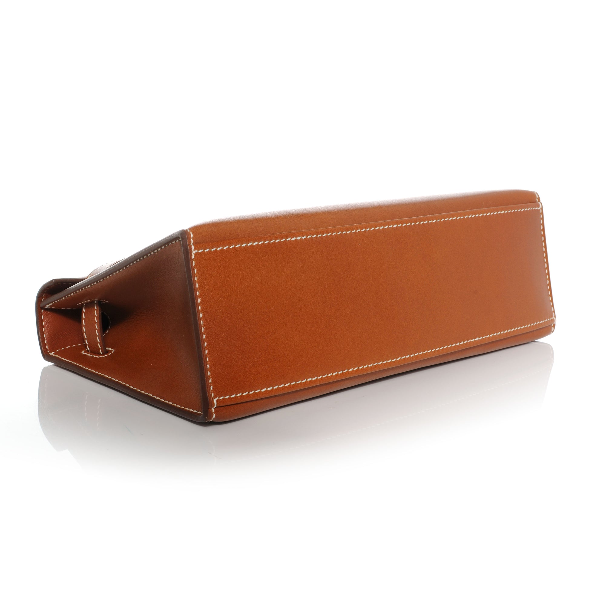 Hermes Tadelakt Kelly Pochette Clutch Fauve 4 of 8