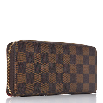 Louis Vuitton Damier Ebene Clemence Wallet Cherry 3 of 7