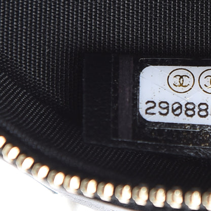 Chanel Calfskin Quilted Pearl Round Clutch With Chain Black 7 of 10