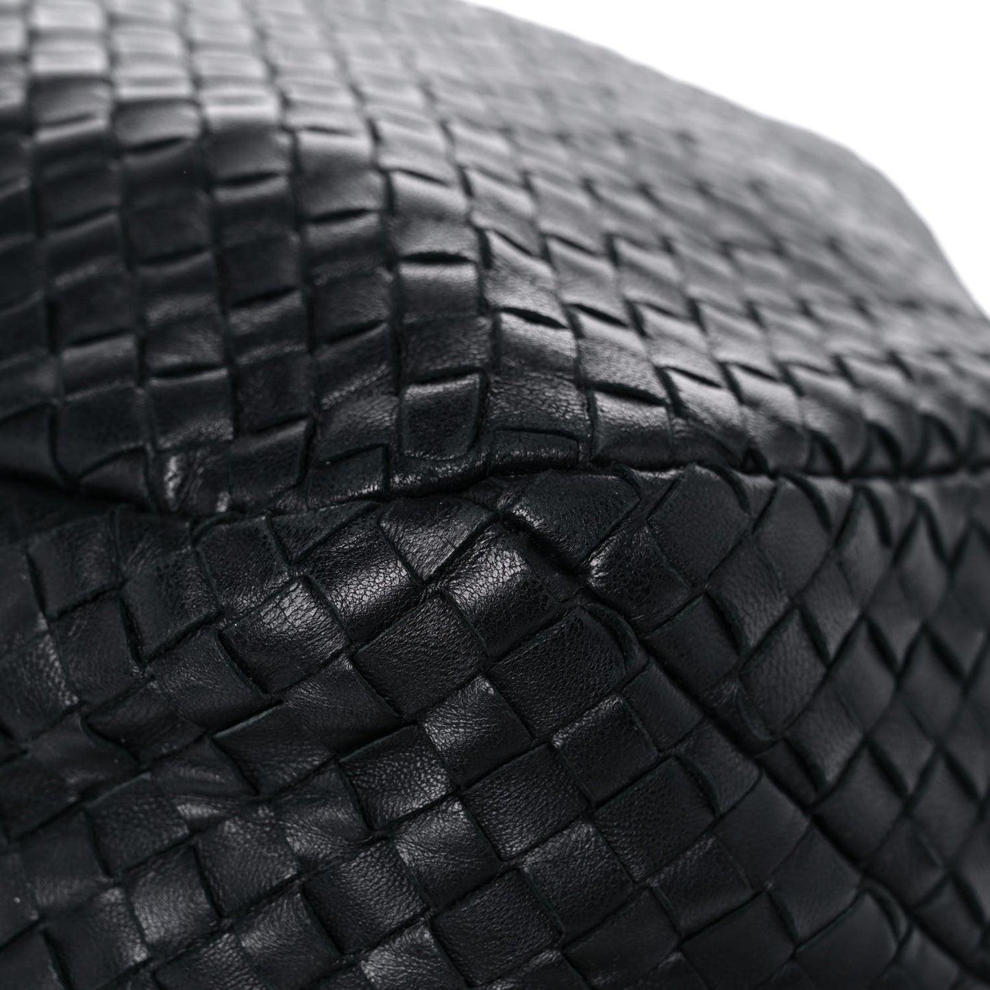 Nappa Intrecciato Medium Campana Black