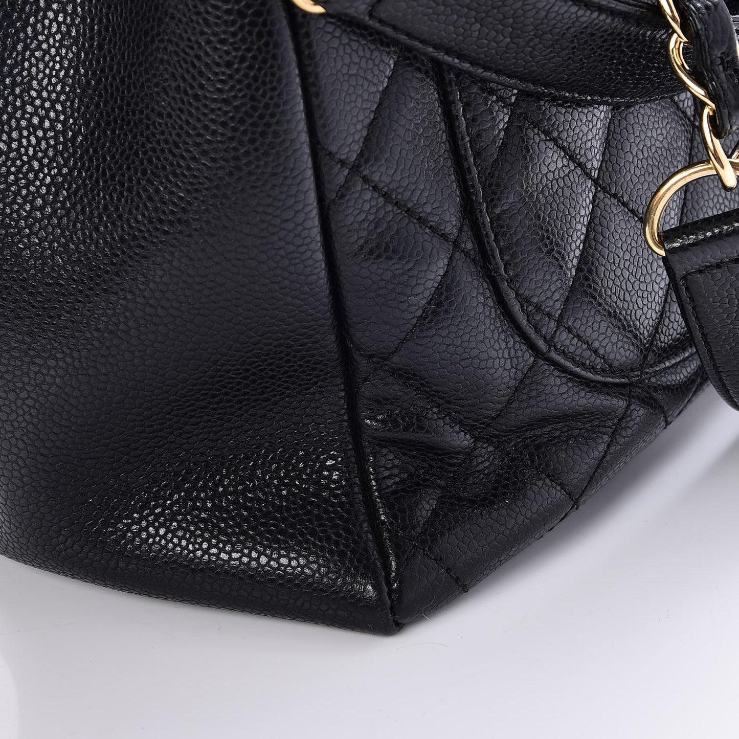 Caviar Quilted Grand Shopping Tote GST Black