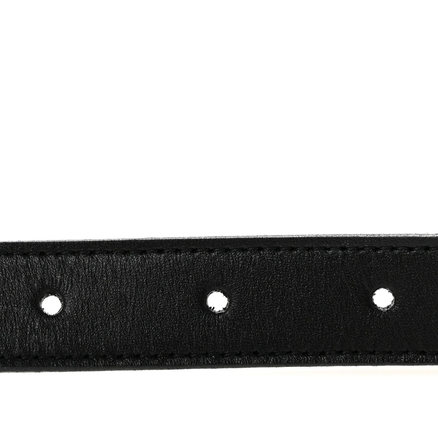 Saint Laurent Calfskin Monogram Cassandre 95 38 Belt Black 3 of 7
