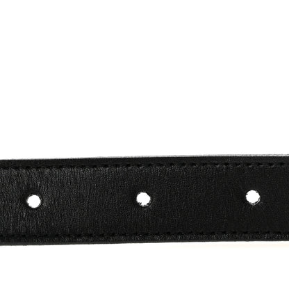 Saint Laurent Calfskin Monogram Cassandre 95 38 Belt Black 3 of 7