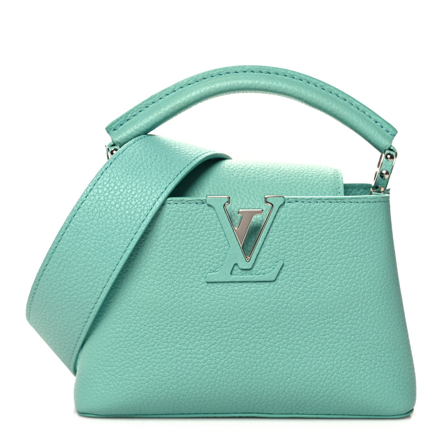 Louis Vuitton Taurillon Mini Capucines Miami Green 1 of 9