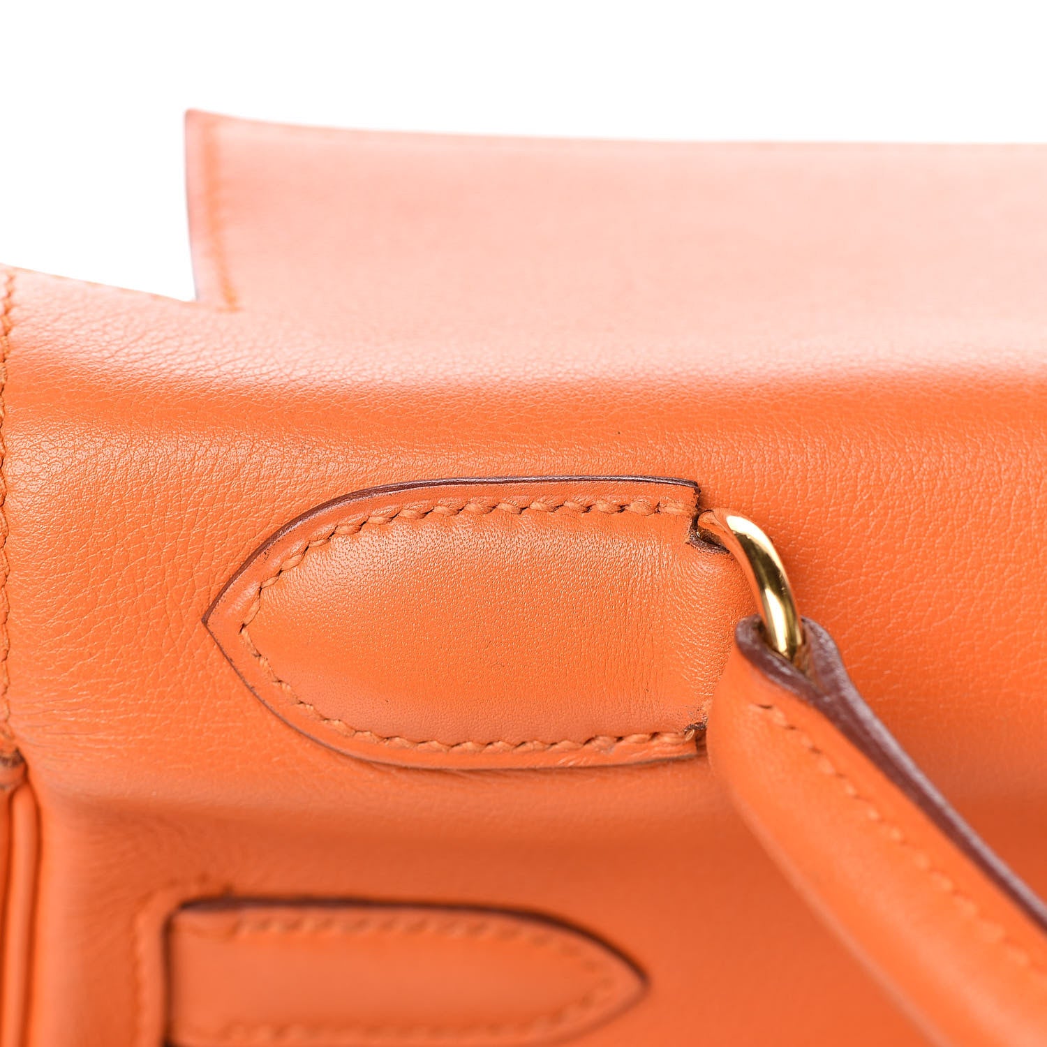 Hermes Swift Kelly Retourne 32 Orange 28 of 38