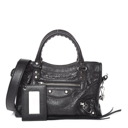 Balenciaga Agneau Classic Silver Hardware Mini City Black 1 of 10