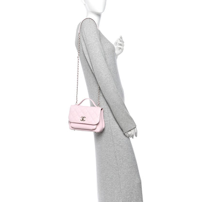Chanel Caviar Quilted Small Business Affinity Flap Light Pink 2 of 11