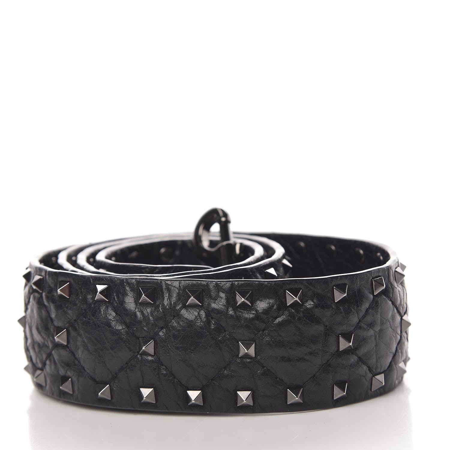 Valentino Garavani Lambskin Rockstud Spike Shoulder Strap Black 2 of 4