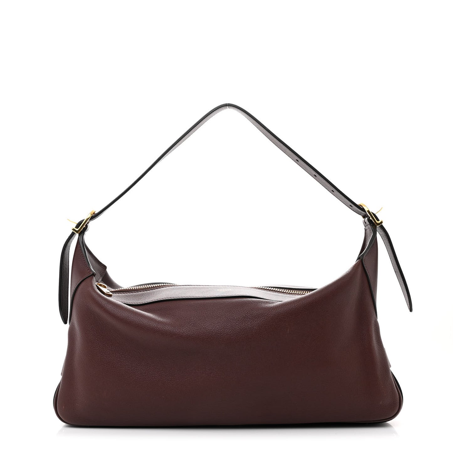 Supple Calfskin Medium Romy Shoulder Bag Hickory