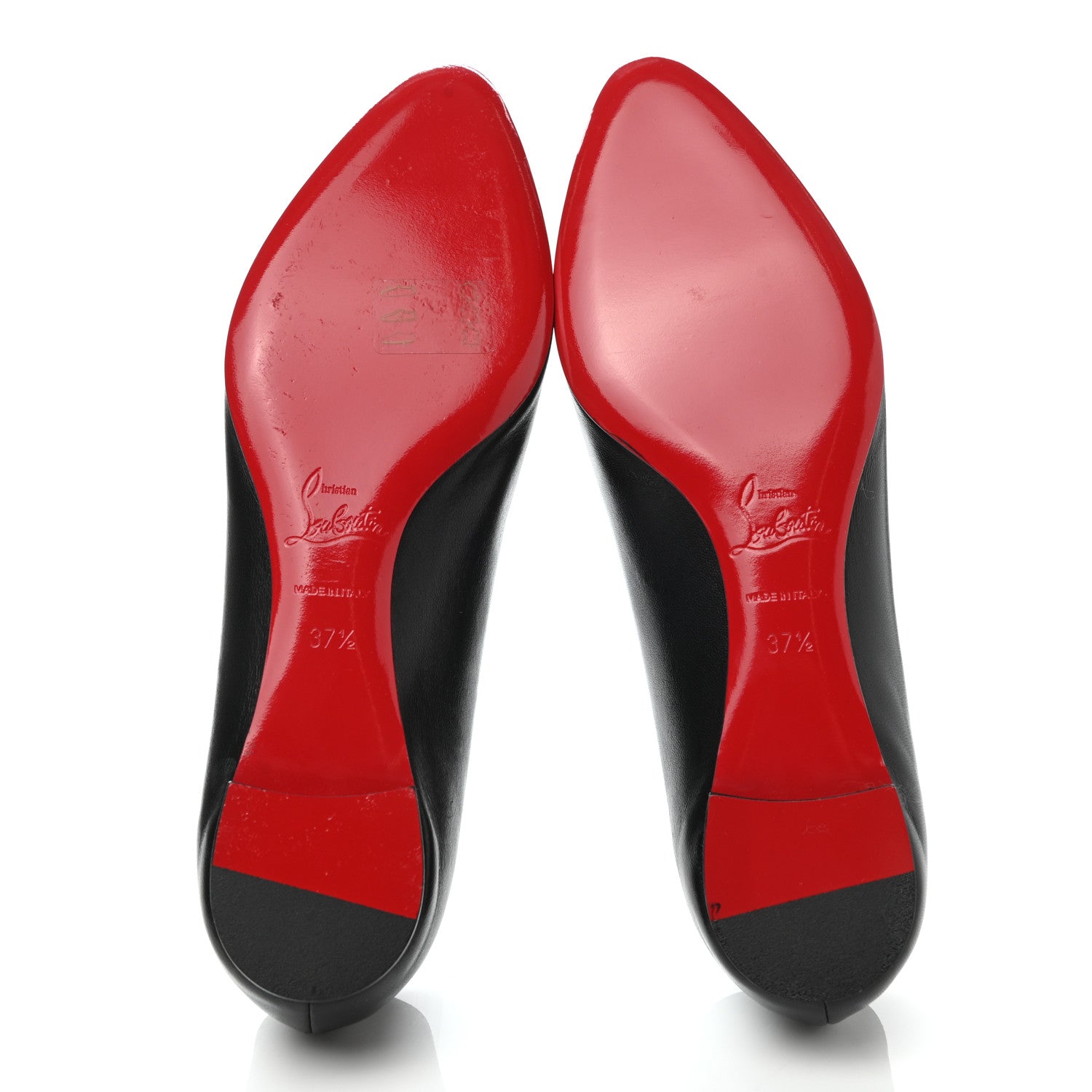 Christian Louboutin Shiny Nappa Eloise Flats 37.5 Black 5 of 8