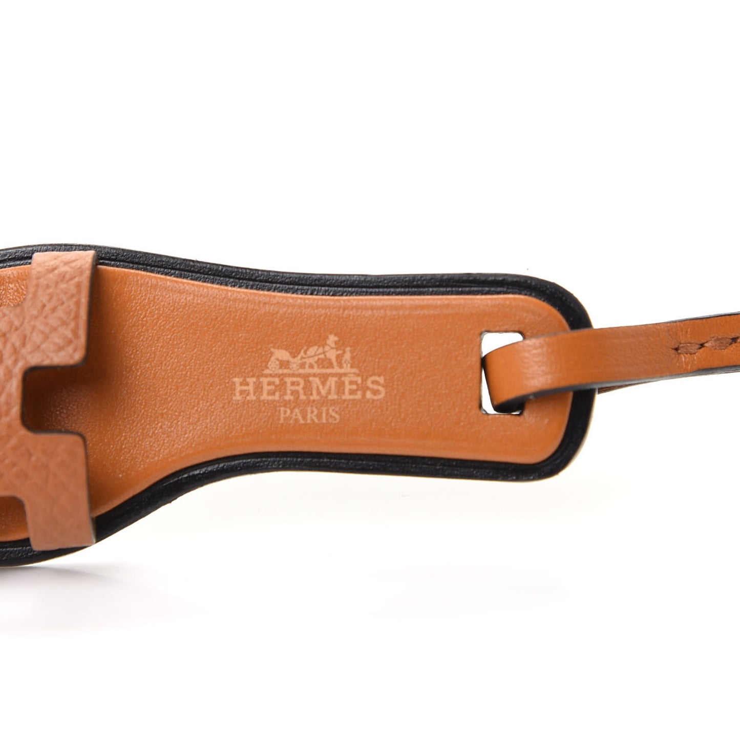 Epsom Butler Calfskin Hunter Oran Nano Bag Charm Gold