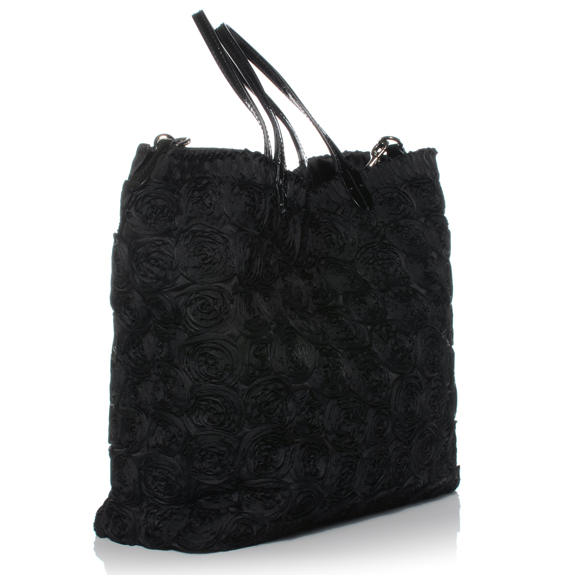 Valentino Garavani Fabric Rosier Tote Black 3 of 8