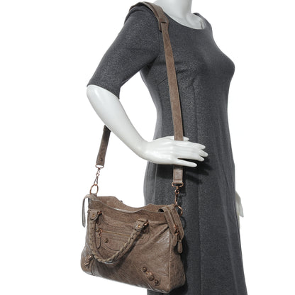 Balenciaga Agneau Giant 12 Rose Gold Hardware Town Gris Poivre 2 of 7