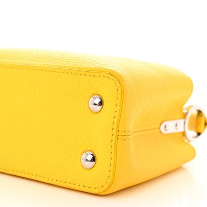 Louis Vuitton Taurillon Mini Capucines Yellow 9 of 15
