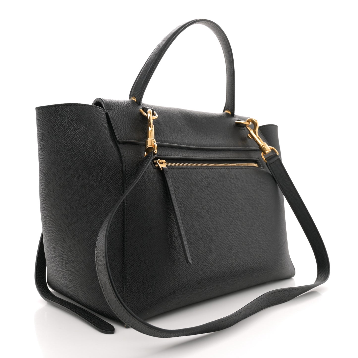 Grained Calfskin Mini Belt Bag Black