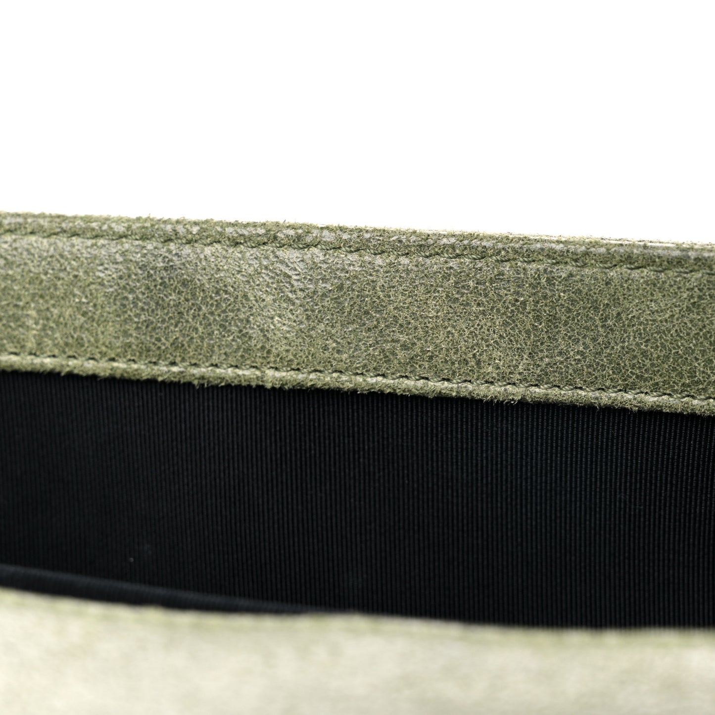 Goatskin Chesterfield Quilted Medium Celtic Boy Flap Green