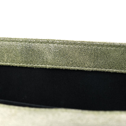 Chanel Goatskin Chesterfield Quilted Medium Celtic Boy Flap Green 12 of 14