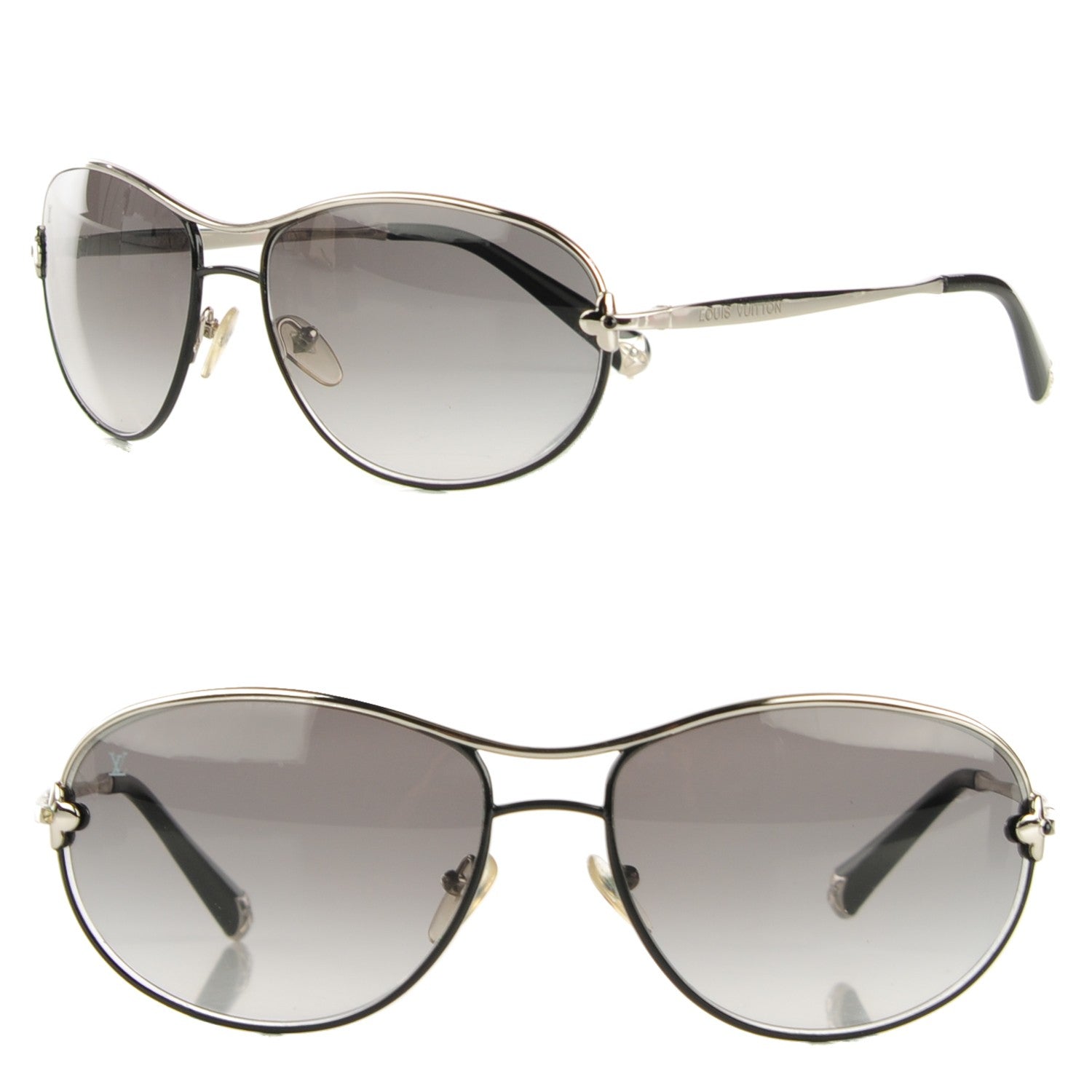 Louis Vuitton LOUIS VUITTON Viola Pilote Aviator Sunglasses Z0379U 1 of 8