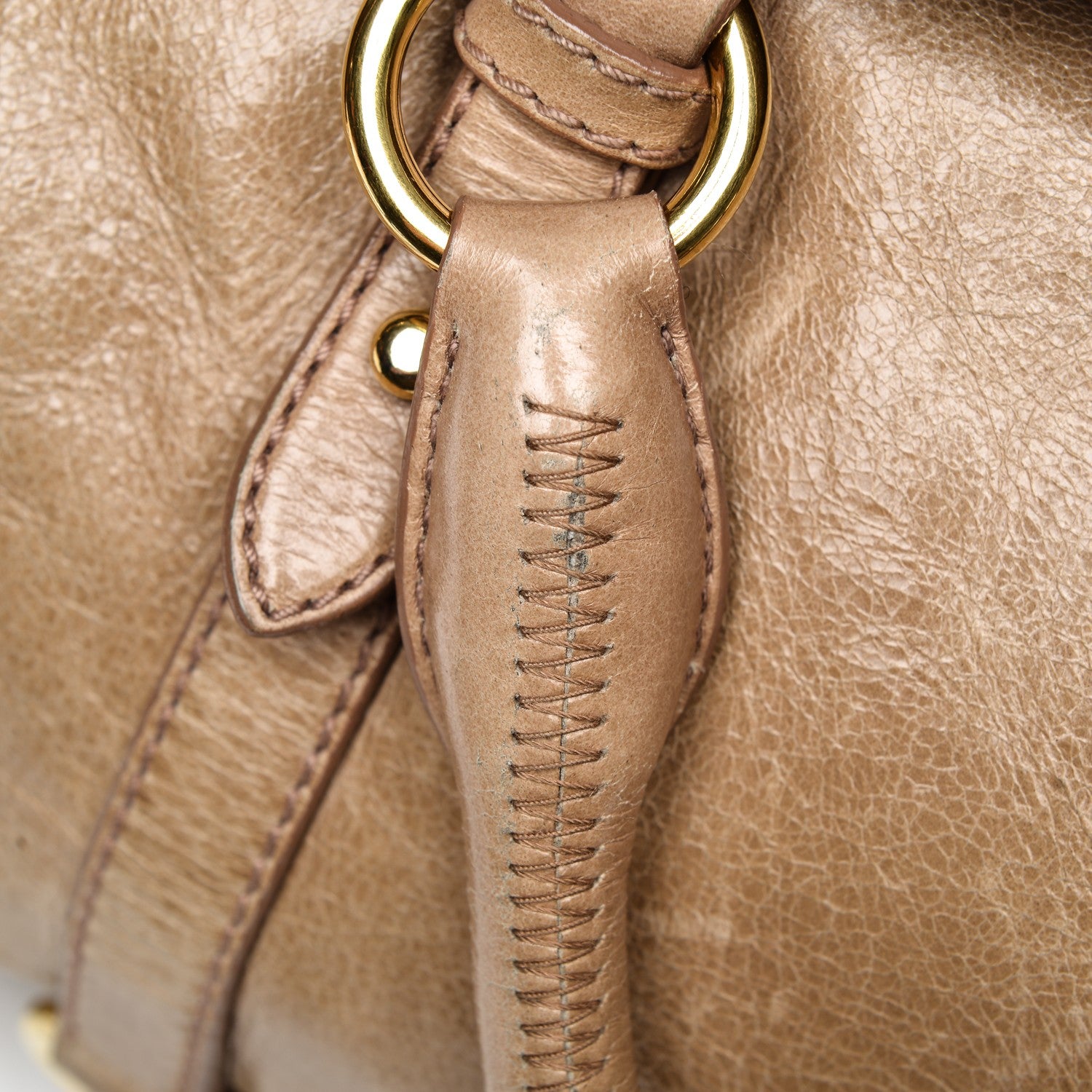 Miu Miu Vitello Lux Medium Bow Bag Cammeo 11 of 11