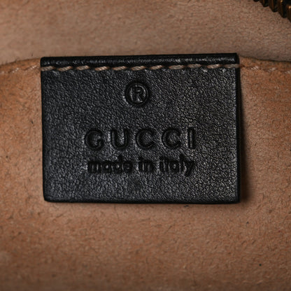 Gucci Calfskin Matelasse Small GG Marmont Chain Shoulder Bag Black 5 of 12