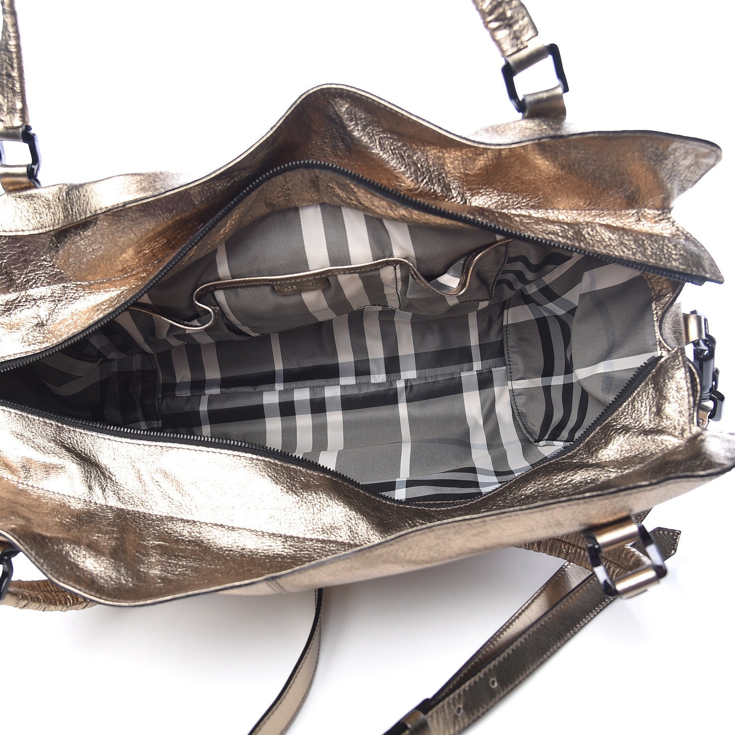 Burberry Metallic Calfskin Medium Raymond Goldstone 6 of 13