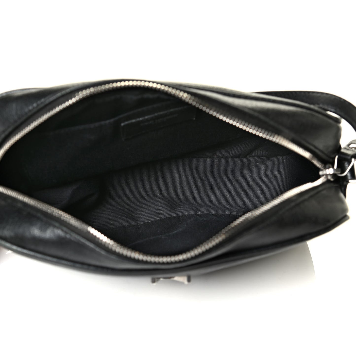 Lambskin Monogram Small Lou Camera Bag Black