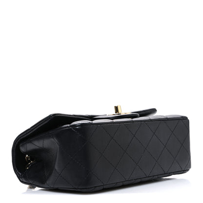 Chanel Lambskin Quilted Mini Rectangular Flap Black 4 of 10