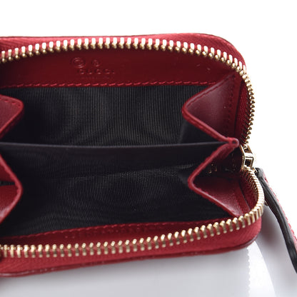 Gucci Microguccissima Zip Around Card Case Red 5 of 14