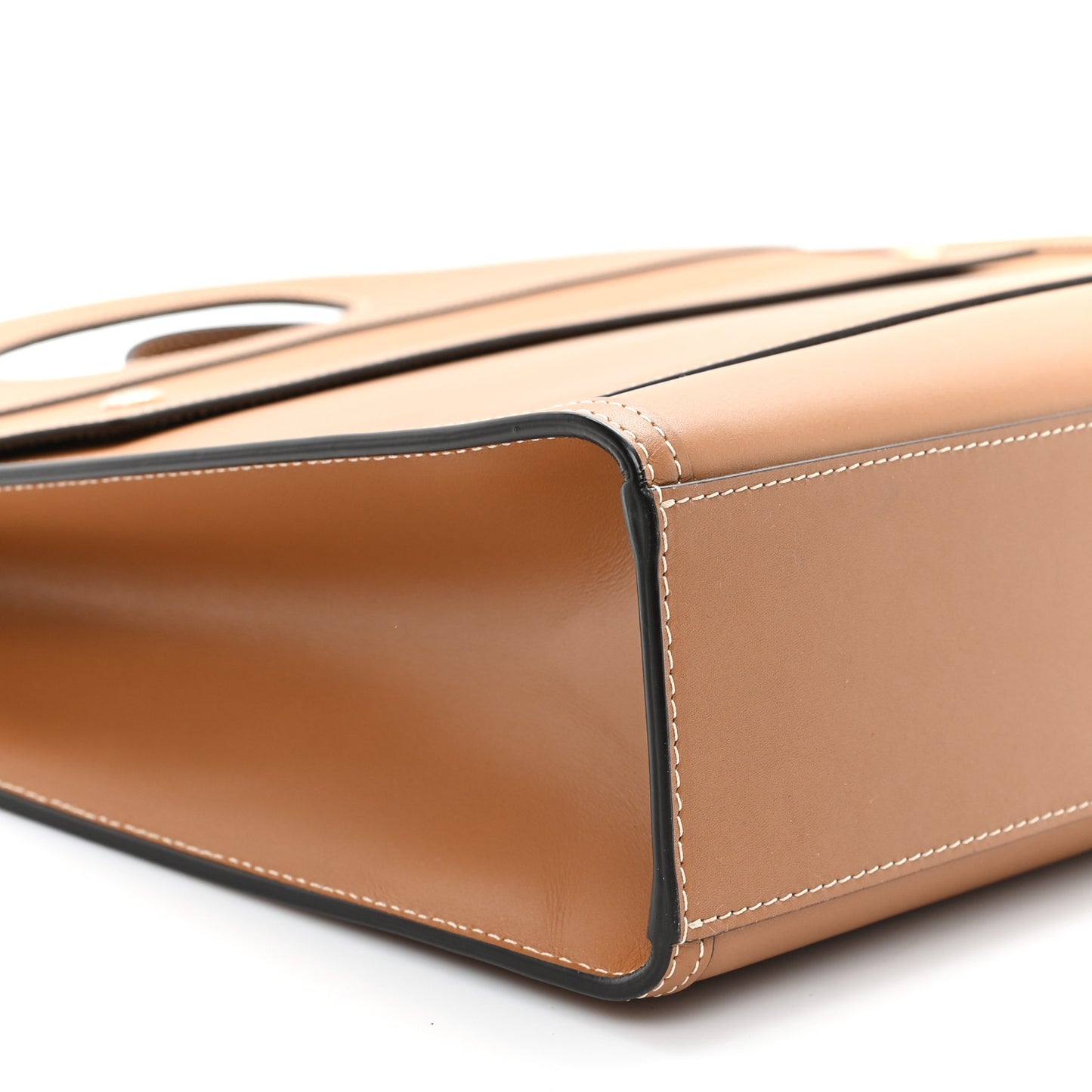 Smooth Calfskin Medium Pocket Bag Maple Brown