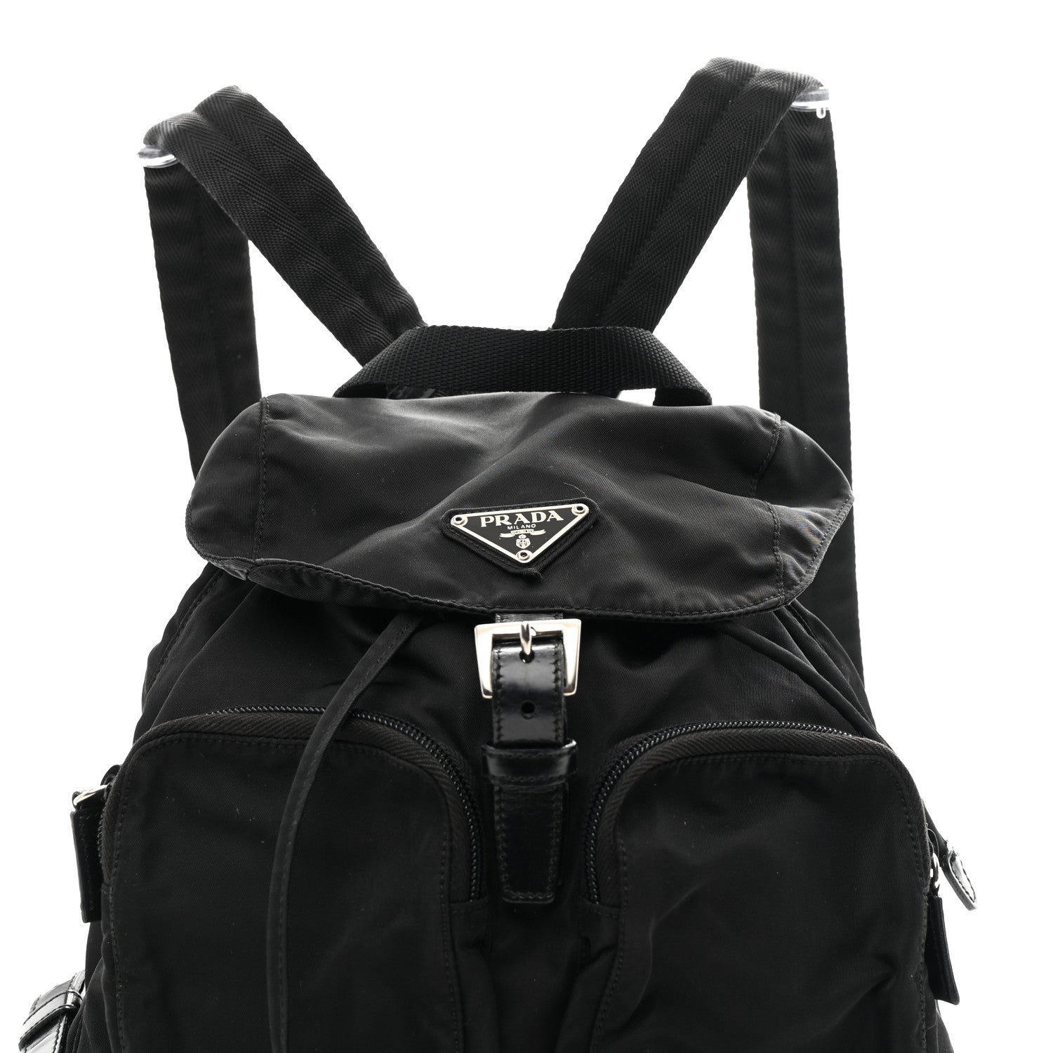 Prada Nylon Vela Medium Backpack Black 8 of 10