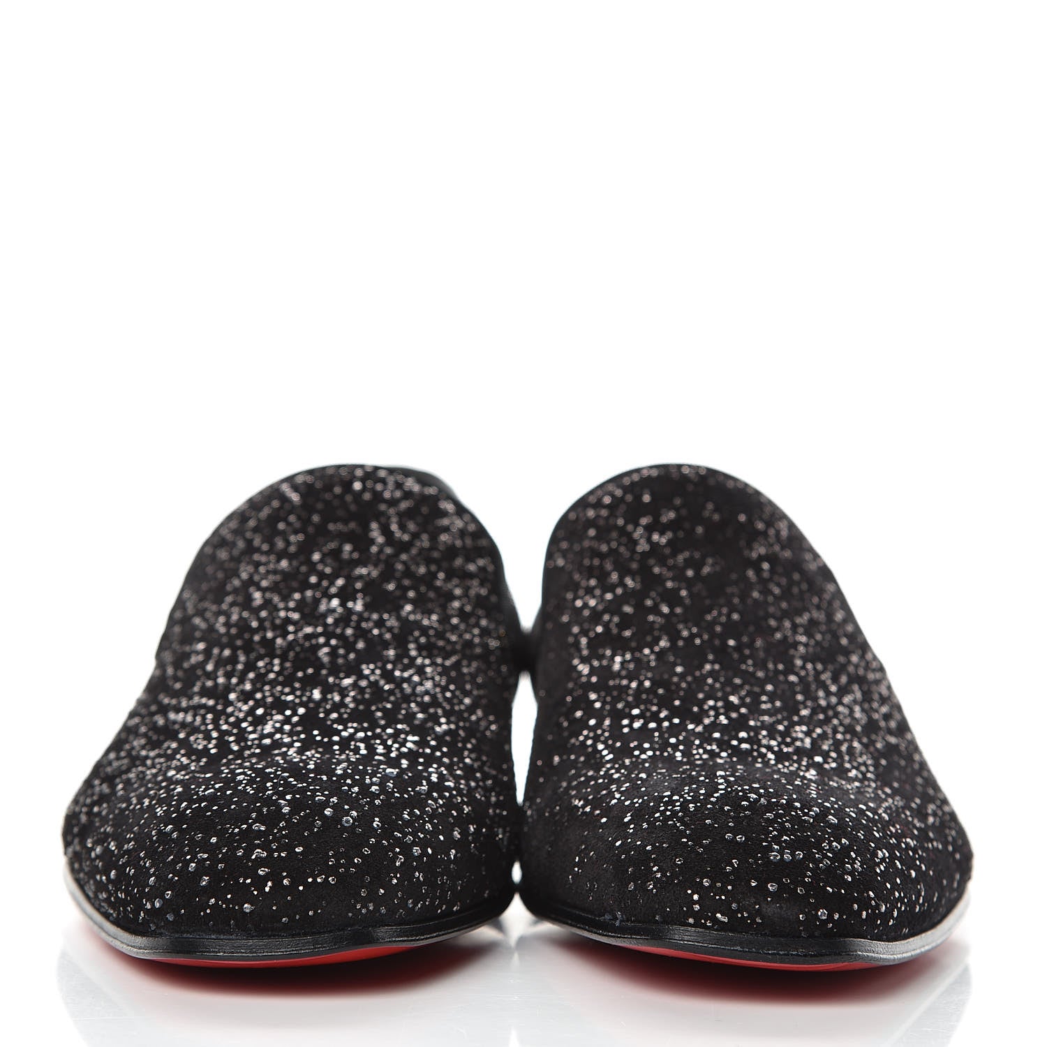 Christian Louboutin Veau Velours Mens Dandelion Crosta Flat Loafers 40 Black 2 of 7