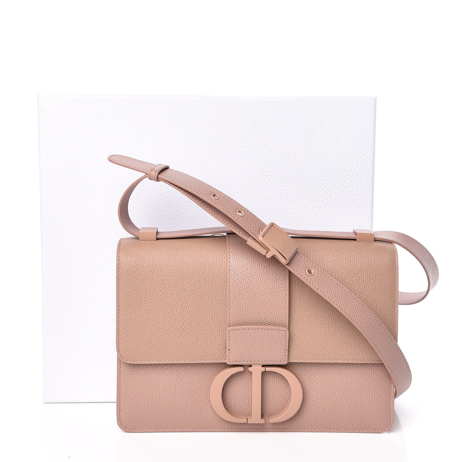 Christian Dior Ultra Matte Grained Calfskin 30 Montaigne Flap Bag Blush 10 of 10