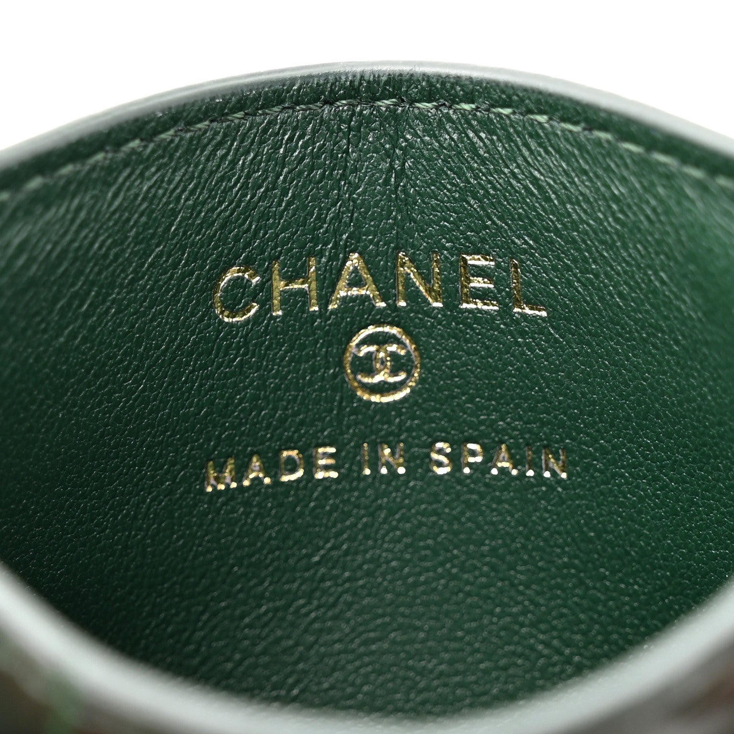 Chanel Calfskin Crocodile Embossed Crococo Card Holder Emerald 6 of 8