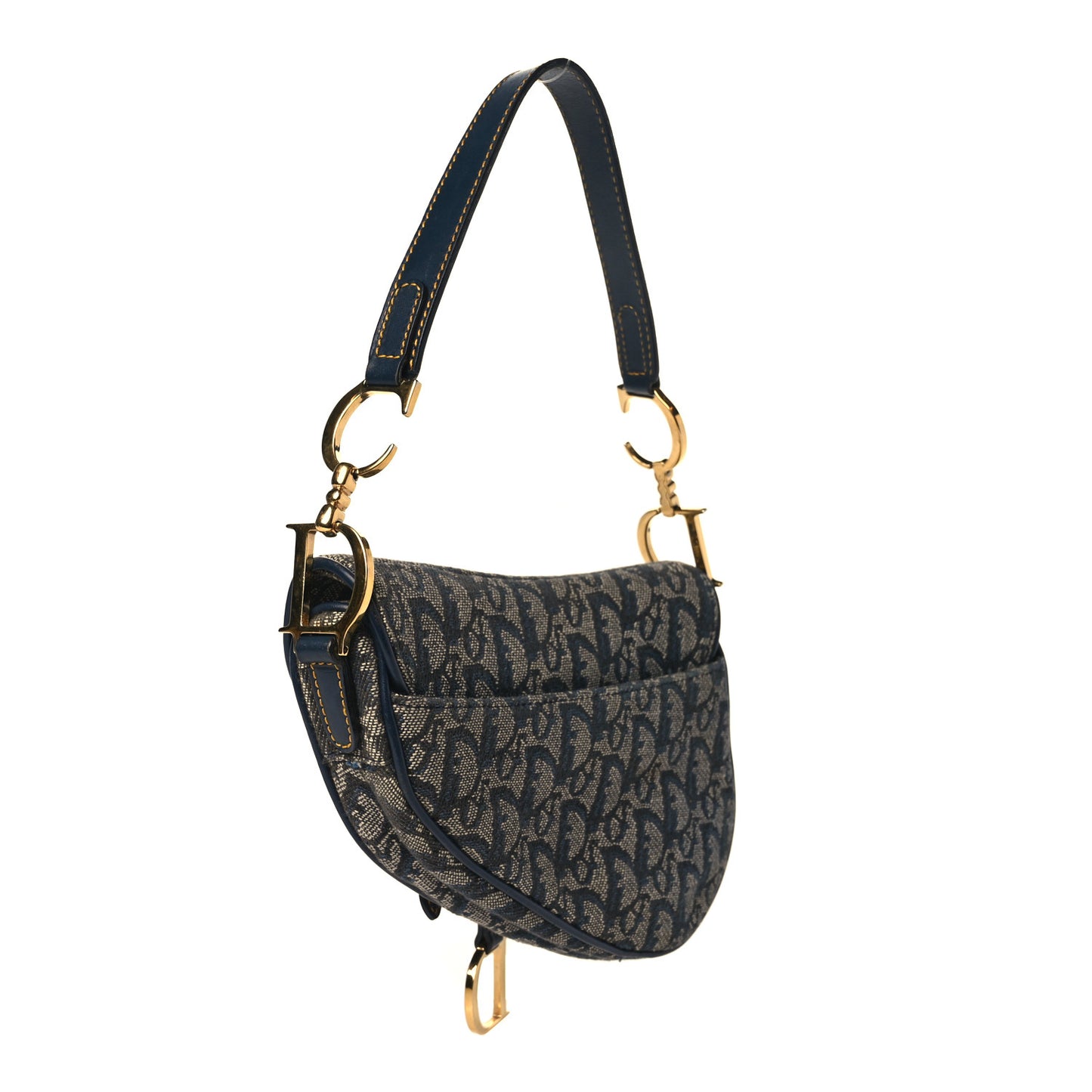 Monogram Saddle Bag Blue