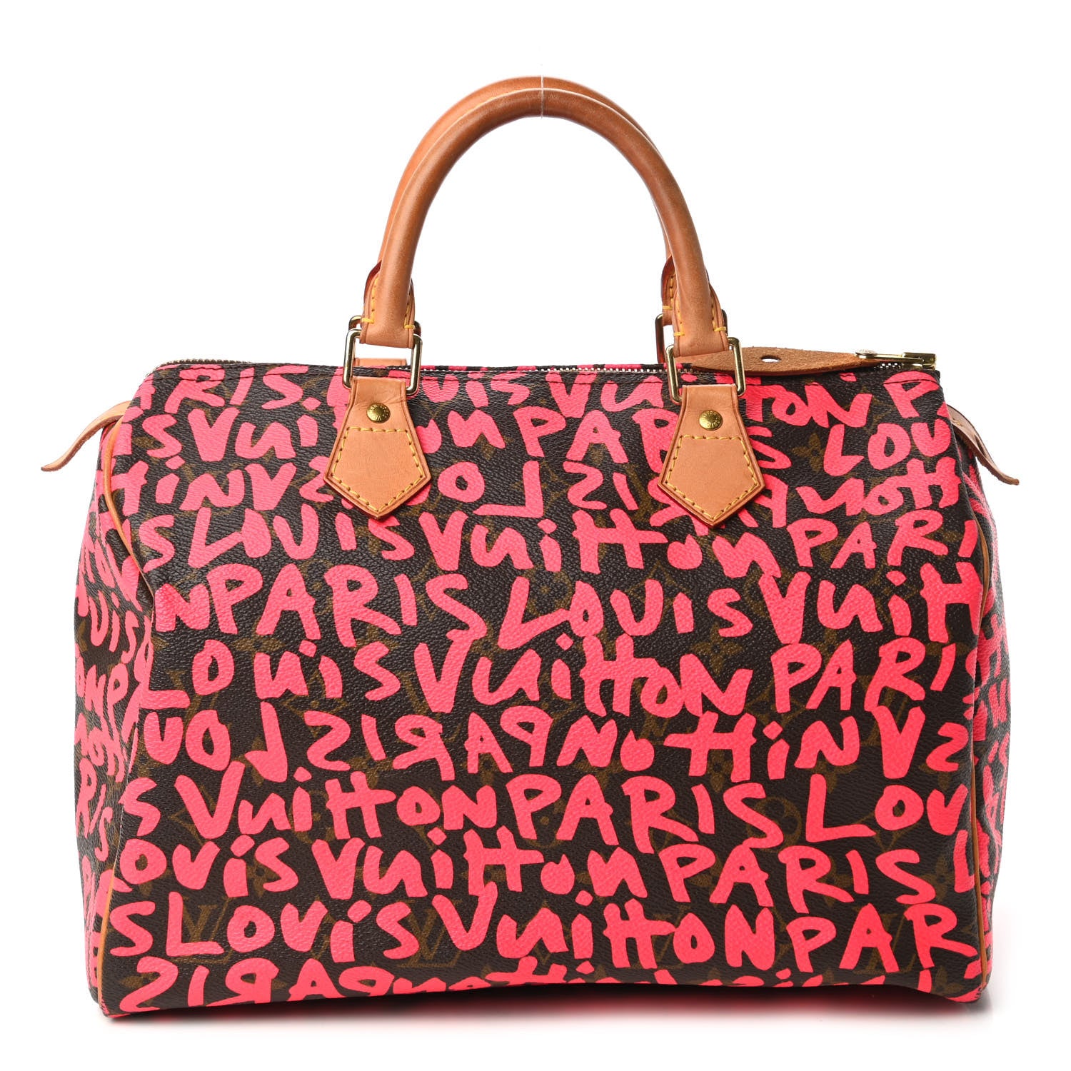 Louis Vuitton Monogram Graffiti Speedy 30 Fuchsia 1 of 10