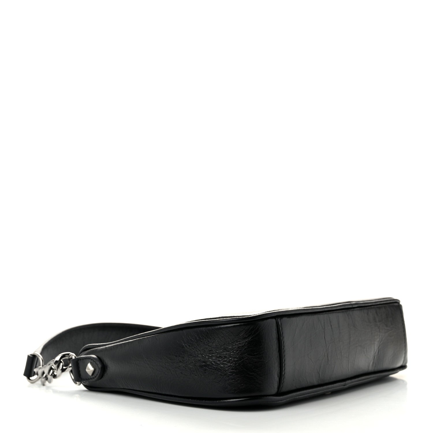 Jimmy Choo Lambskin JC Soft Hobo Bag Black 4 of 10