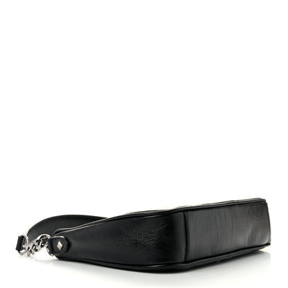 Jimmy Choo Lambskin JC Soft Hobo Bag Black 4 of 10