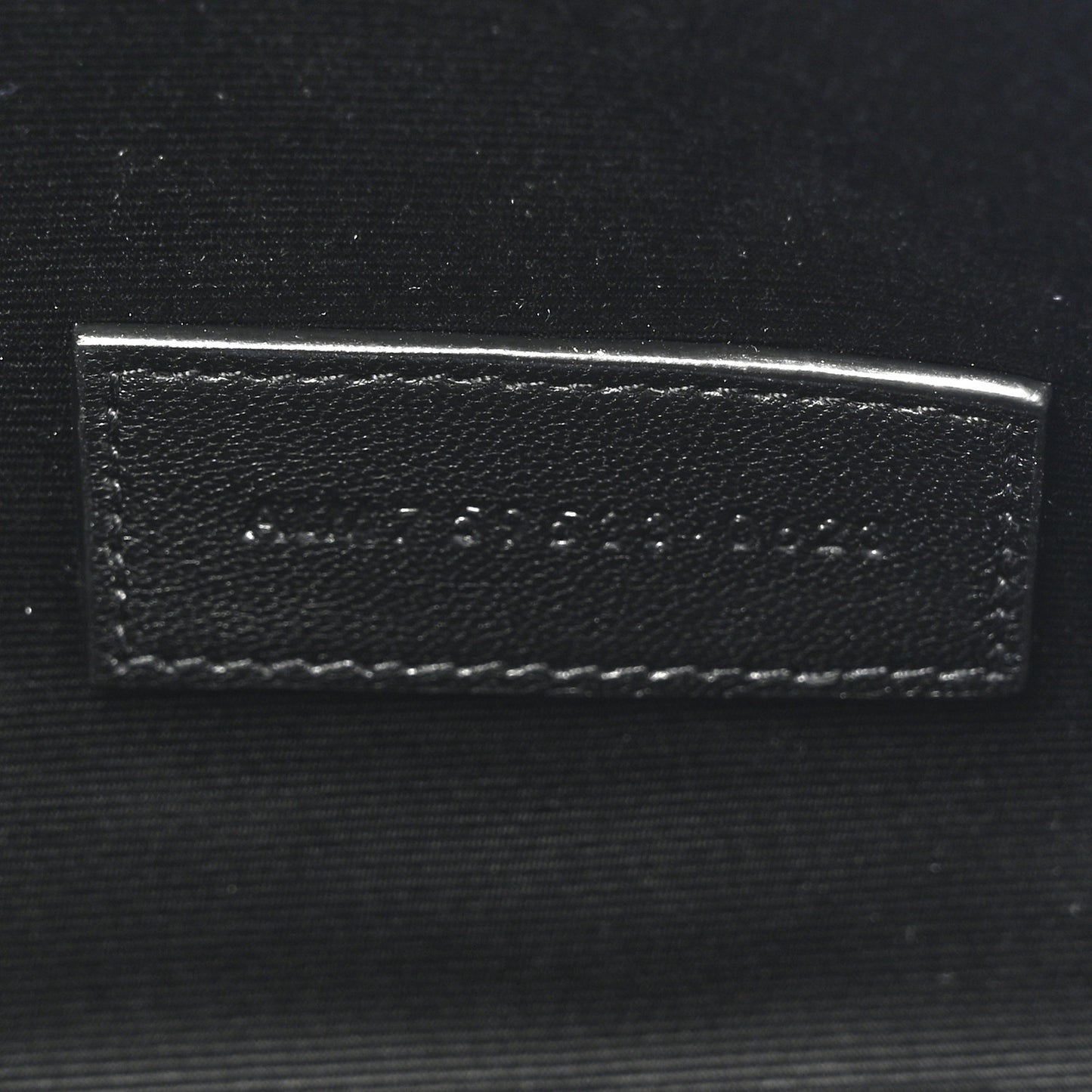 Lambskin Matelasse Chevron Monogram Cassandre Flap Pouch Navy