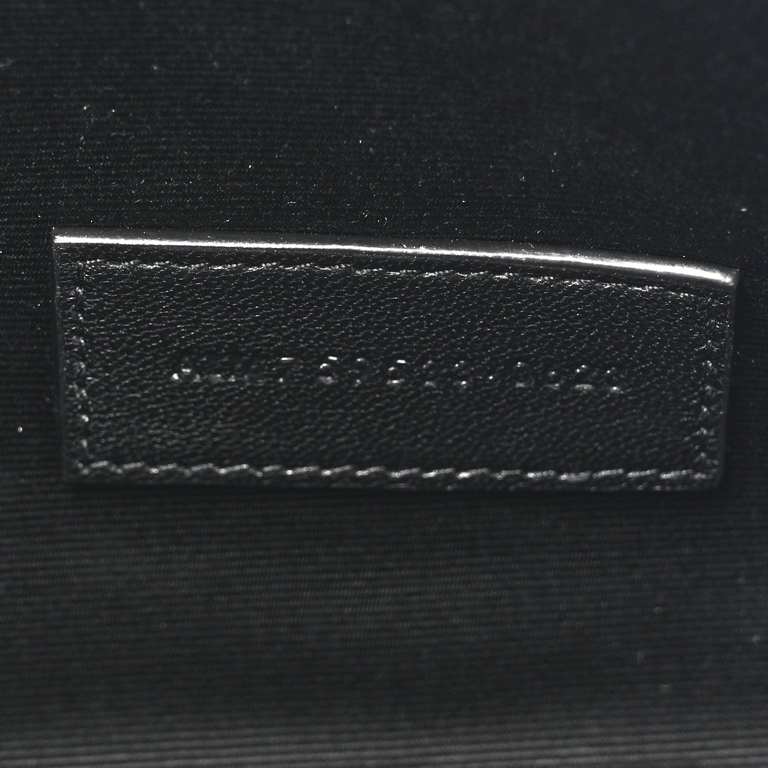 Saint Laurent Lambskin Matelasse Chevron Monogram Cassandre Flap Pouch Navy 7 of 8
