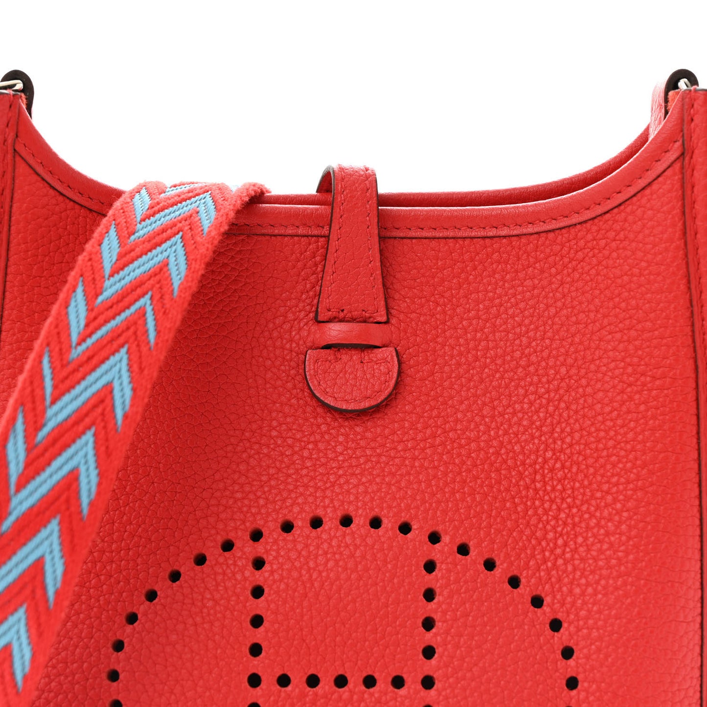 Taurillon Maurice Zigzag Sangle Evelyne TPM Rouge De Coeur Bleu Du Nord