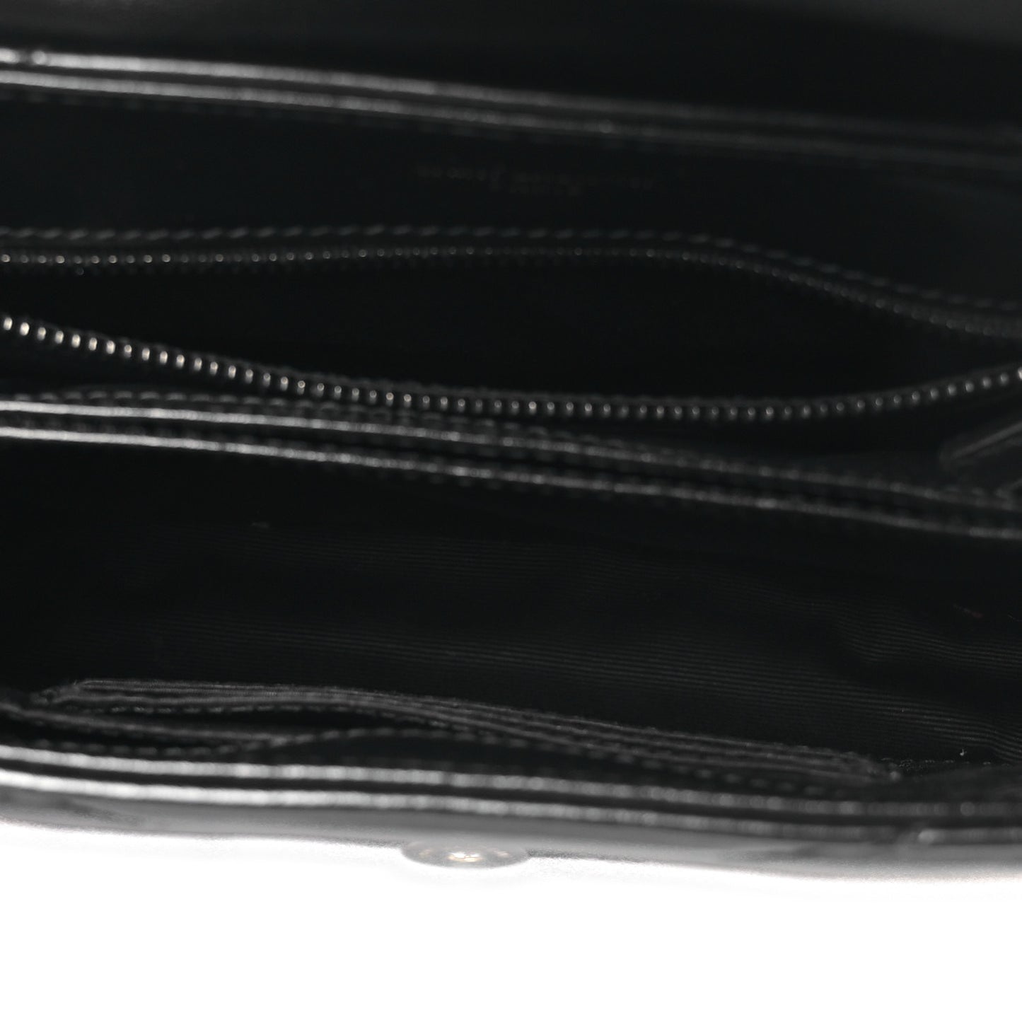 Calfskin Y Quilted Monogram Monochrome Toy Loulou Crossbody Bag Black