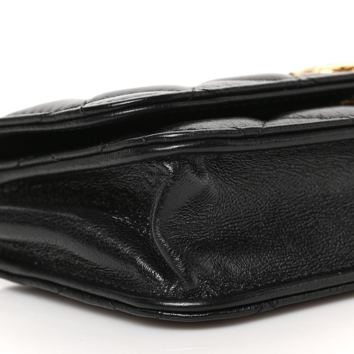 Chanel Lambskin Quilted Dynasty Flap Phone Holder With Chain Black 8 of 9